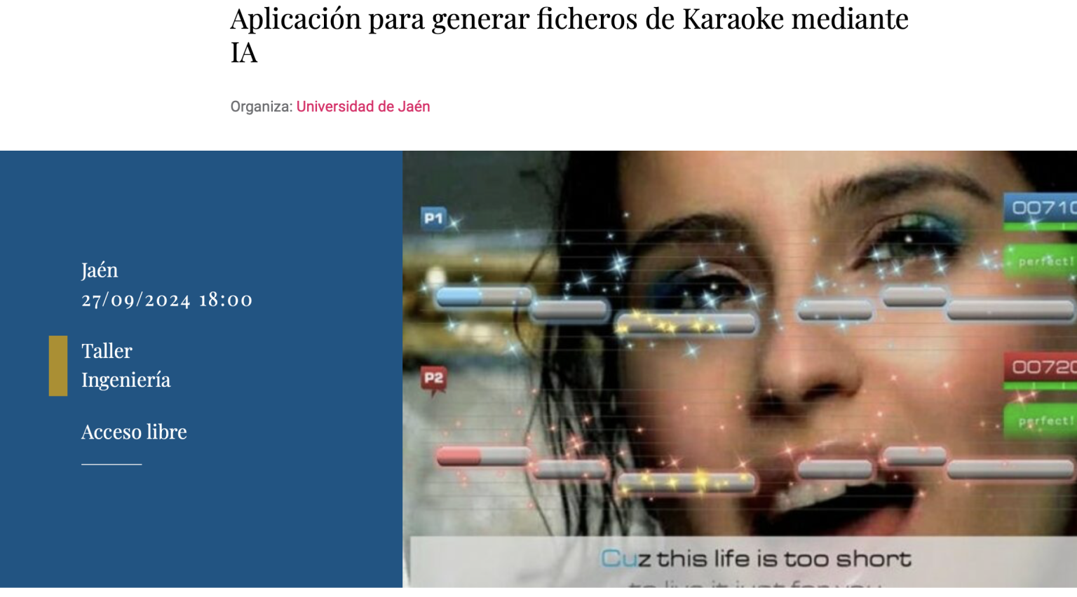 Aplicación para generar ficheros de Karaoke mediante IA